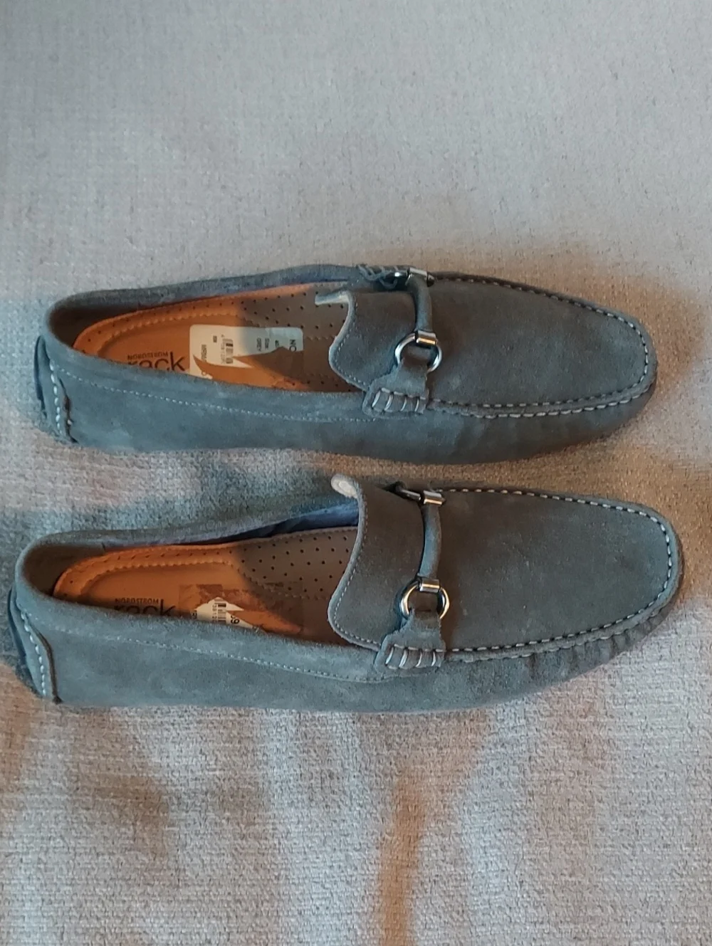 Nordstrom Men’s Gray Suede Bit-Detail Slip-On Business Casual Loafers Sz 10.5 Nordstrom Men main image 2